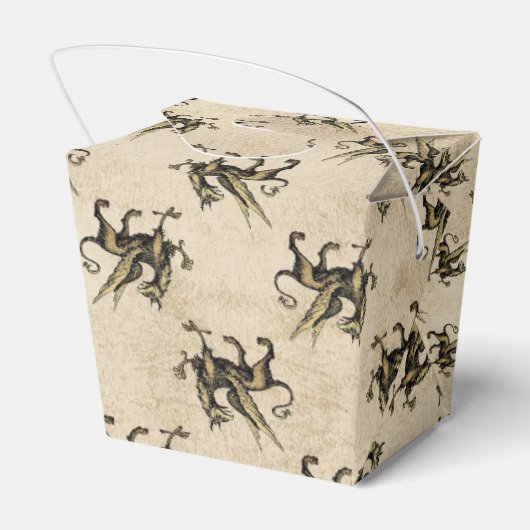 Zwart en Goud  Dragon Bedankdoosjes (Achterkant)