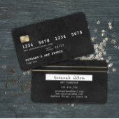 Zwart en Goud Elegant Credit Kaart Stijl Visitekaartje