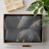 Zwart en Goud Flamingo3 Tissuepapier (Geschenk)