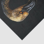 Zwart en Goud Flamingo7 Tissuepapier (Detail)