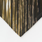 zwart en goud fleece deken (Hoek)