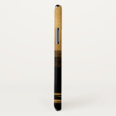 Zwart en Goud Folie Brush Stroke Case-Mate iPhone Case (Achterkant / rechts)