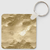 Zwart en Goud Glam Zebra Sleutelhanger (Achterkant)