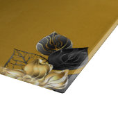 Zwart en goud grafische kunst, Lux Abstract Design Snijplank (Hoek)