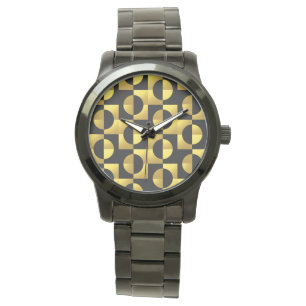 zwart en goud horloge