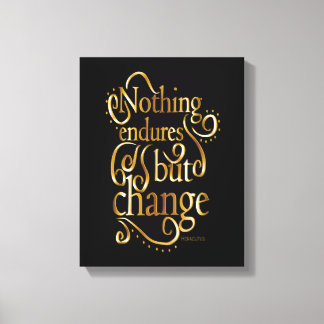 Zwart en Goud Inspirerend Quote Canvas Afdruk