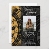 Zwart en goud kaart (Voorkant / Achterkant)