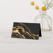 Zwart en goud klassieke bruiloft (Achterkant)