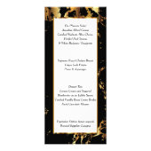 Zwart en Goud Marmer - Menu (Achterkant)