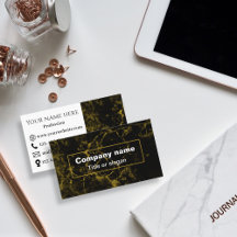 Zwart en goud marmer