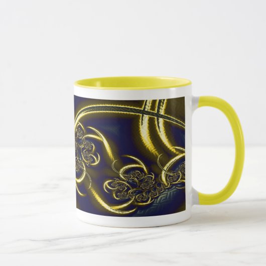Zwart en goud mok (Rechts)