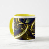 Zwart en goud mok (Voorkant links)