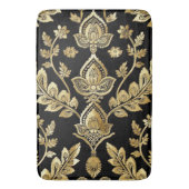 Zwart en goud motief badmat (Voorkant Verticaal)