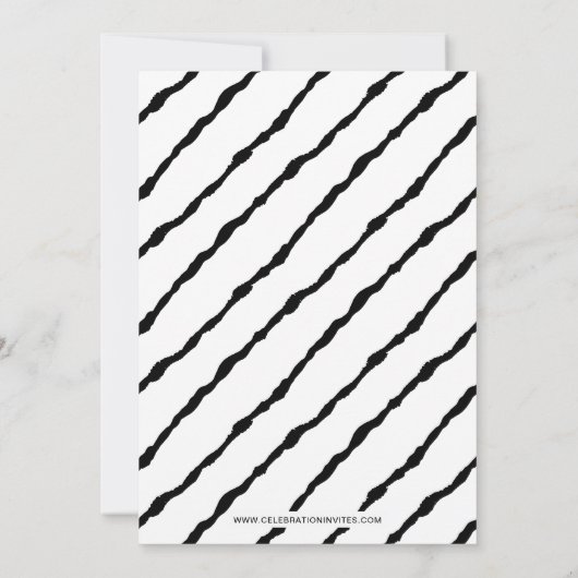 Zwart en goud Oh wat een feestfeest Kaart (Achterkant)