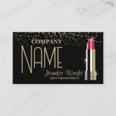 Zwart en Goud Ontwerp Visitekaartje (Voorkant)