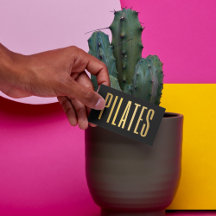 Zwart en goud Pilates