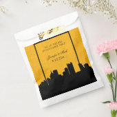 Zwart en Goud Pittsburgh Wedding Cookie Table Bedankzakje (Gezegeld)