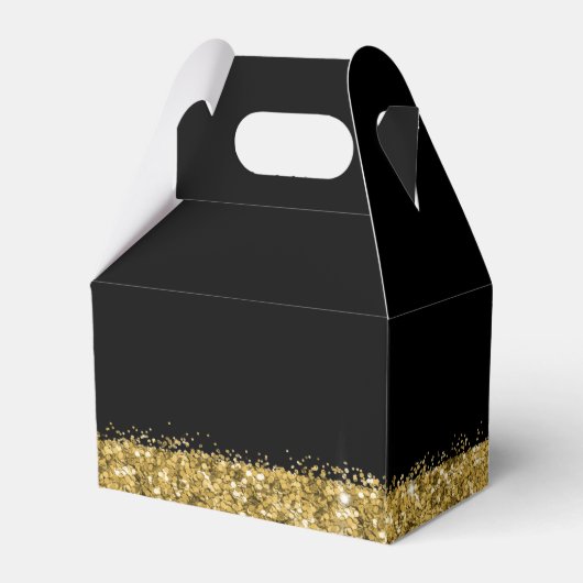 Zwart en Goud Samen Voor Altijd Elegant Bedankdoosjes (Achterkant)