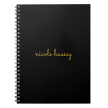 Zwart en Goud Schrift  | Stijlvol Modern Monogram