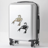 Zwart en goud Scorpion Bug Insecten Sticker (Koffer)