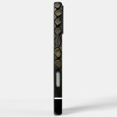 Zwart En Goud SlangPatronen Case-Mate iPhone Case (Achterkant / Rechts)