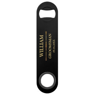 Zwart en Goud Speed Flessenopener