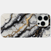 Zwart en goud telefoonhoesje marmeren ontwerp Case-Mate iPhone case (Achterkant (horizontaal))