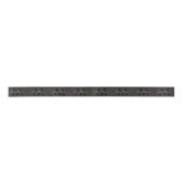 Zwart en Goud Typografie Toevoegen Naam & Monogram Lint (Voorkant)