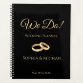 Zwart en Goud-We Do-Wedding-Planner Planner (Voorkant)