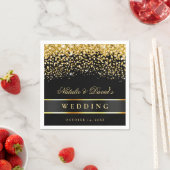 Zwart en goudbruid servet (Insitu)