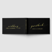 Zwart en goudbruin gastenboek (Volledig)