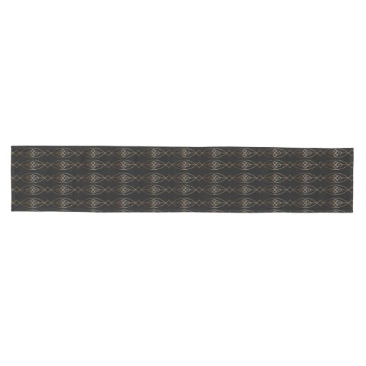 Zwart en gouddeo medium tafelloper (Horizontaal)