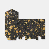 Zwart en gouden bedankdoosje bedankdoosjes (Uitgevouwen)