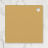 zwart en gouden bruiloft bedankjes labels (Achterkant)