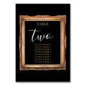 zwart en gouden bruiloft kaart (Voorkant)