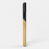 Zwart en gouden glitter Case-Mate iPhone case (Achterkant/rechts)