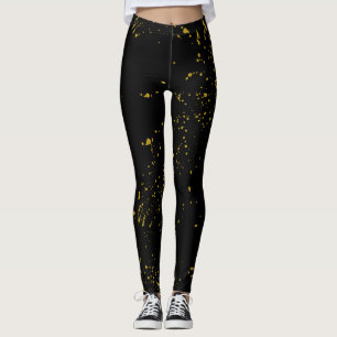 Zwart en Gouden Leggings