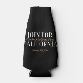 Zwart En Gouden Meisjesavond Fleskoeler Flesjeskoeler