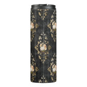 zwart en goudflens Harlequin Pattern Thermosbeker (Achterkant)