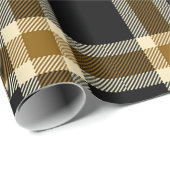 Zwart en goudgif cadeaupapier (Rol Hoek)