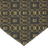 Zwart en goudglanzend geometrisch patroon elegant tafelkleed (Gekanteld)