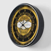 Zwart en goudlegant 55th Wedding Jubileum (Hoek)