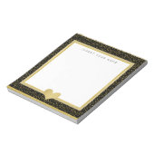 Zwart en goudolie en glitter Notitieblok 5,5 x 6 i (Gedraaid)