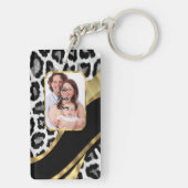 Zwart en goudpapier sleutelhanger (achterkant)