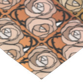 zwart en goudRozen floreel patroon Tafelkleed (Gekanteld)