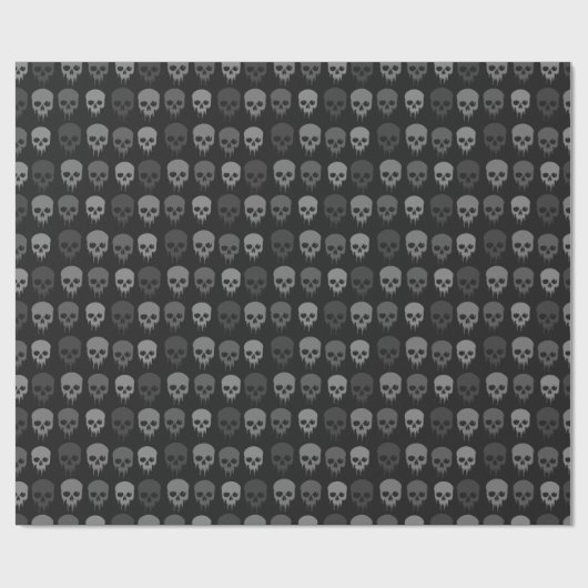 Zwart en grijs afdrukleppapier cadeaupapier (Vlak)