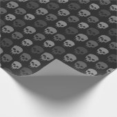 Zwart en grijs afdrukleppapier cadeaupapier (Hoek)