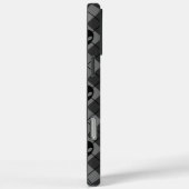 Zwart en grijs Alien Argyle patroon Case-Mate iPhone Case (Achterkant / Rechts)