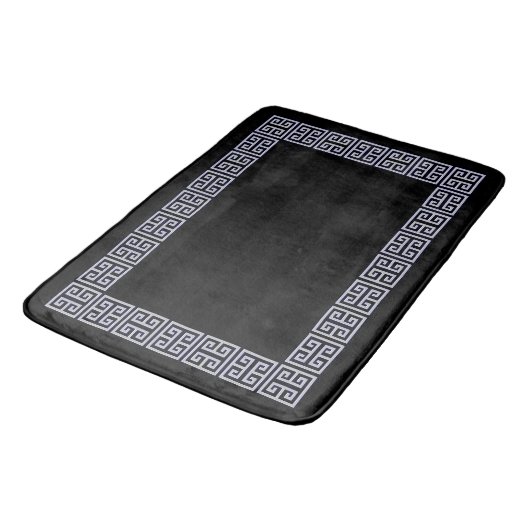 Zwart en Grijs Art Deco Style Badmat (Gekanteld)