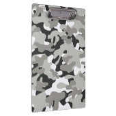Zwart en grijs Camo-ontwerp Klembord (Rechts)